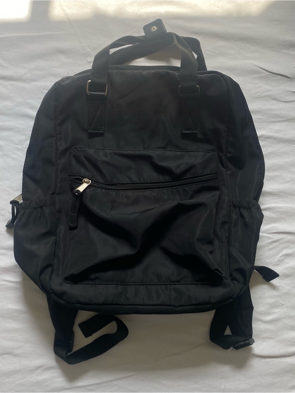 Classic Black Men's Backpack - Versatile Everyday Bag